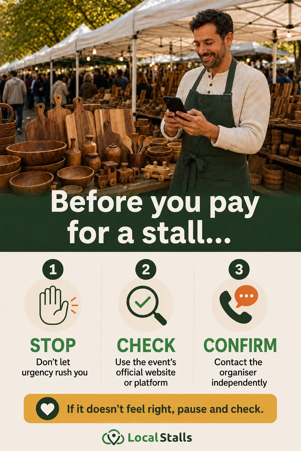 Protecting Our Market Community From Event Scams